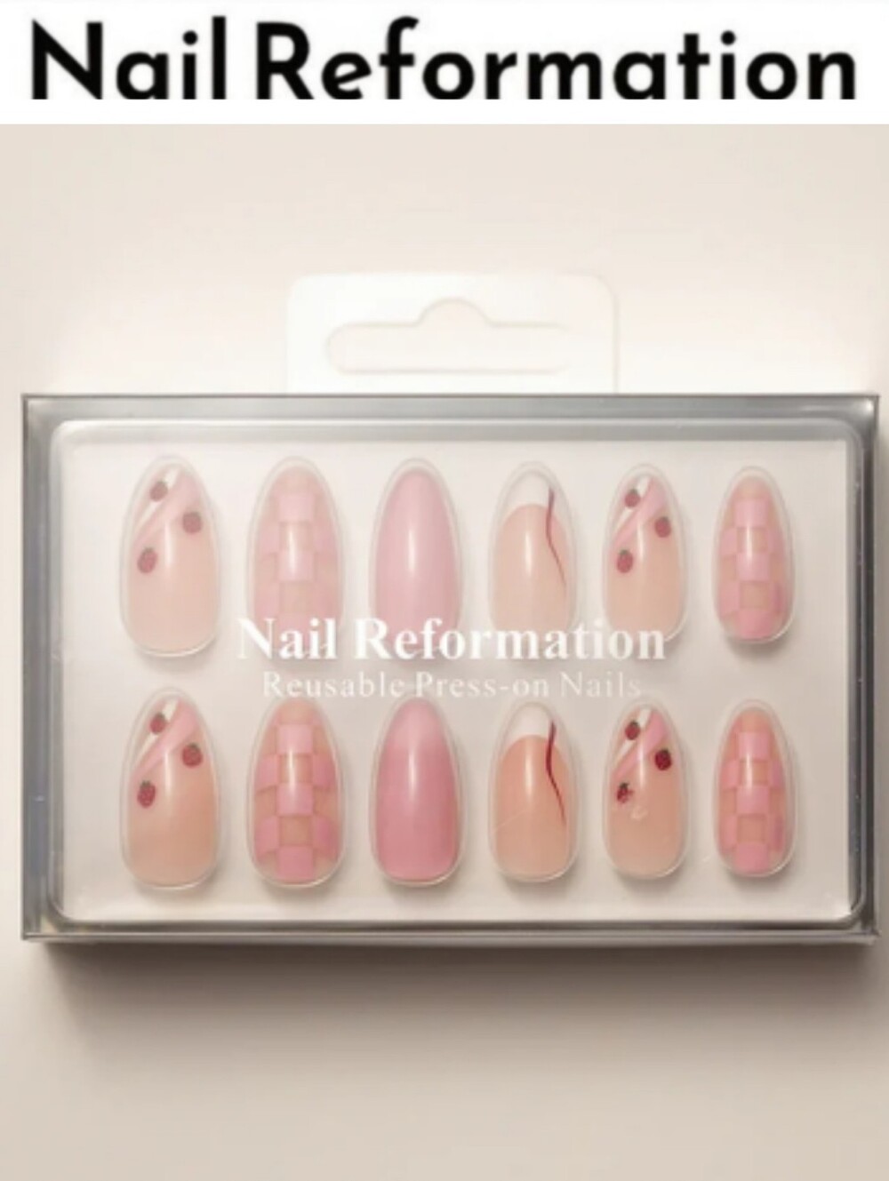 Nail Reformation Strawberry Shortcake Press-On Nails